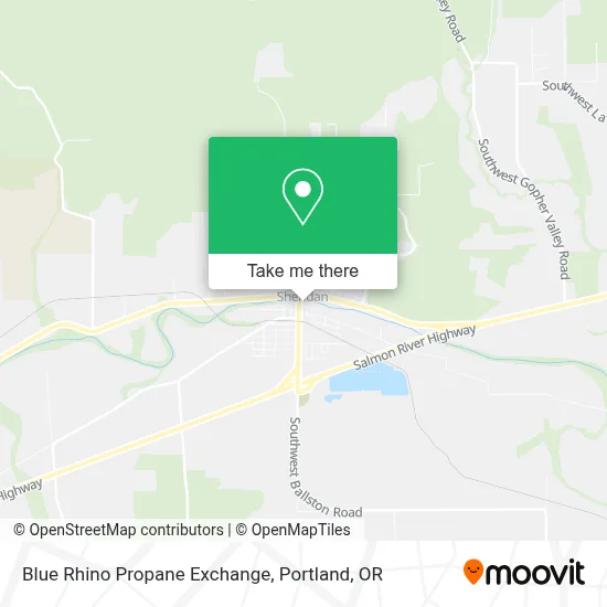 Blue Rhino Propane Exchange map