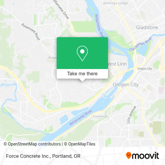 Force Concrete Inc. map
