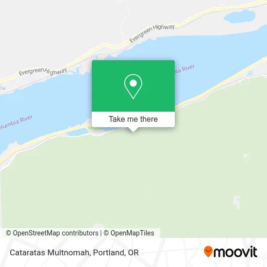 Cataratas Multnomah map