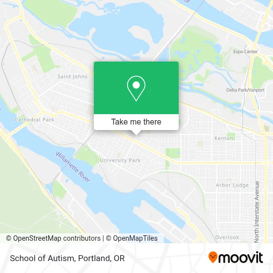 School of Autism map