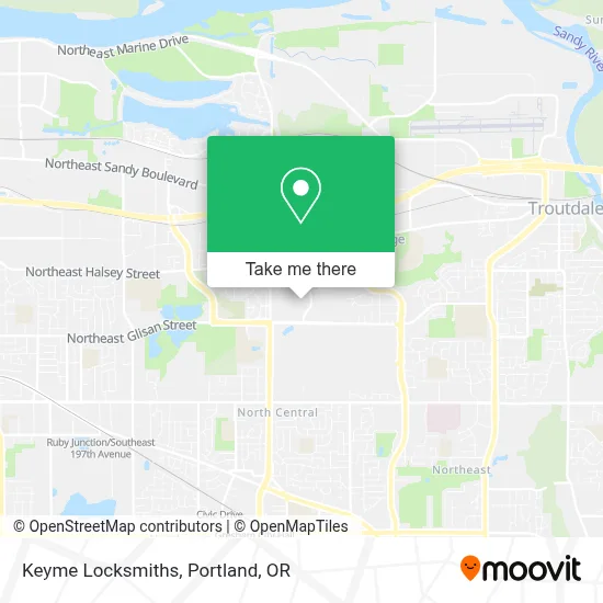 Keyme Locksmiths map