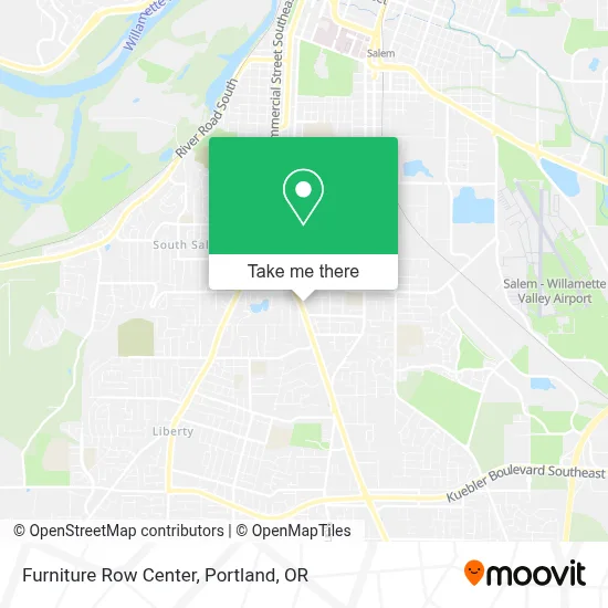 Furniture Row Center map