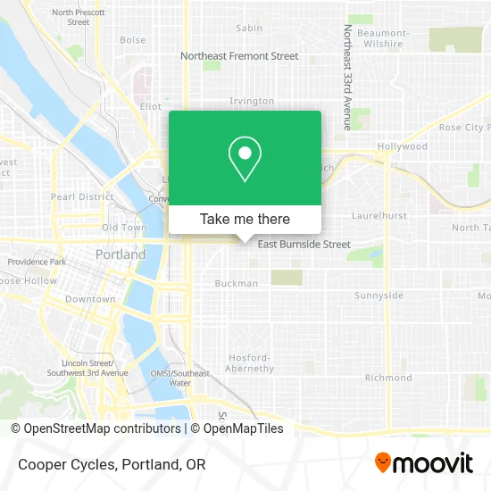 Cooper Cycles map