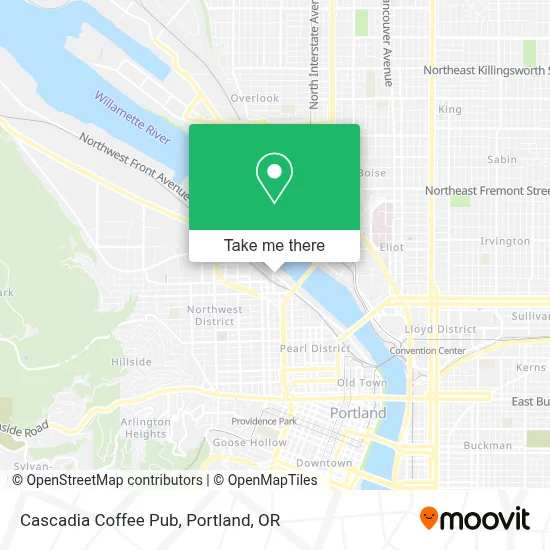 Cascadia Coffee Pub map