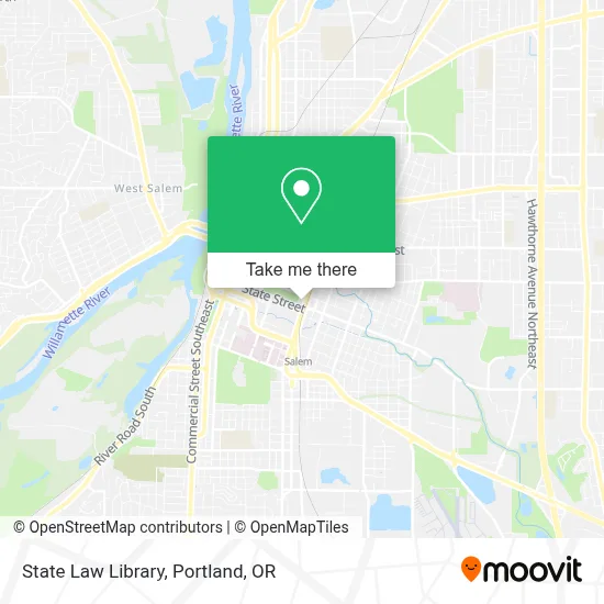 State Law Library map
