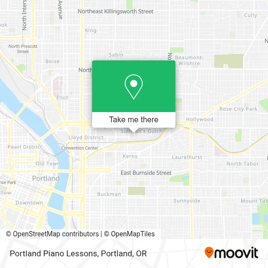 Portland Piano Lessons map
