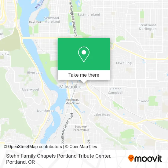 Stehn Family Chapels Portland Tribute Center map