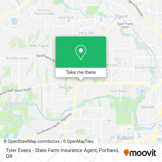 Tyler Evans - State Farm Insurance Agent map