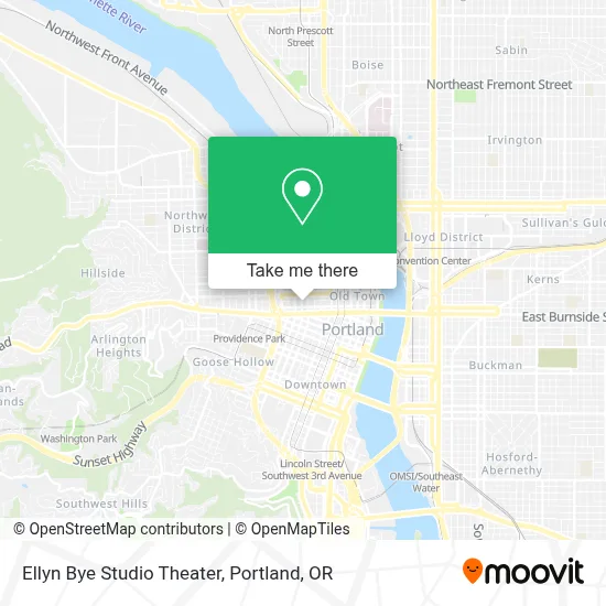 Ellyn Bye Studio Theater map