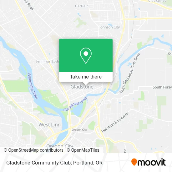 Gladstone Community Club map