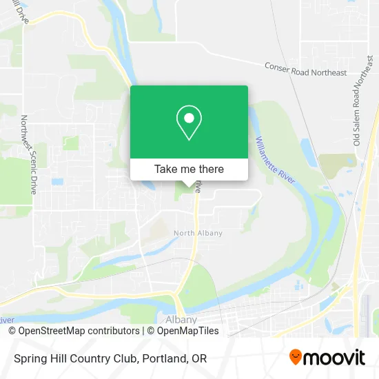 Spring Hill Country Club map
