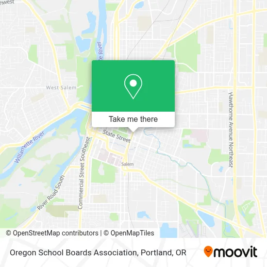 Oregon School Boards Association map