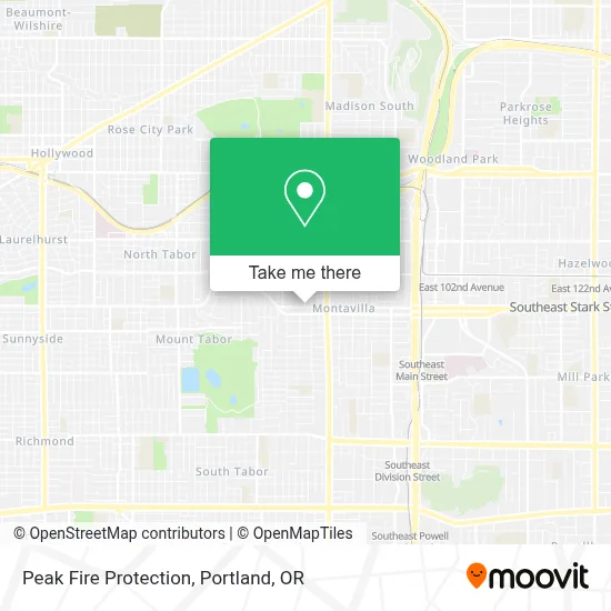 Peak Fire Protection map