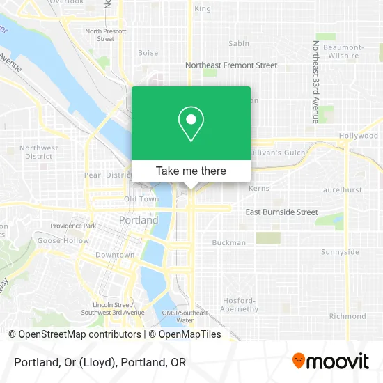 Portland, Or (Lloyd) map