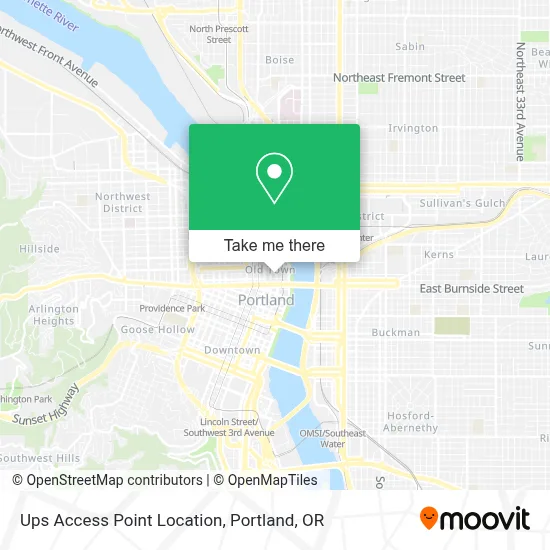 Ups Access Point Location map