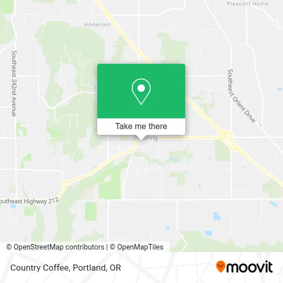Country Coffee map