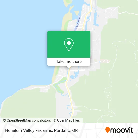 Nehalem Valley Firearms map