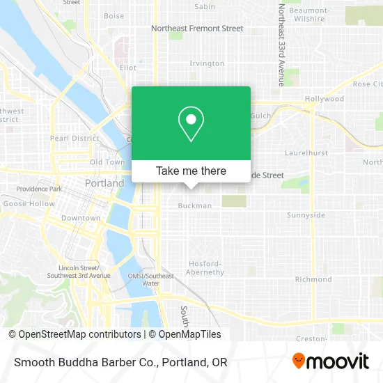 Smooth Buddha Barber Co. map