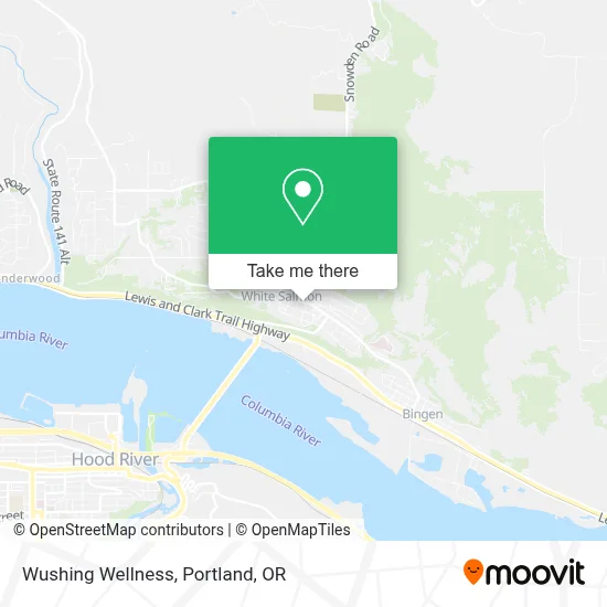 Wushing Wellness map