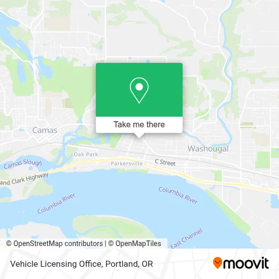 Vehicle Licensing Office map