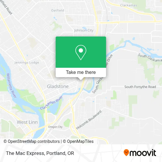 The Mac Express map