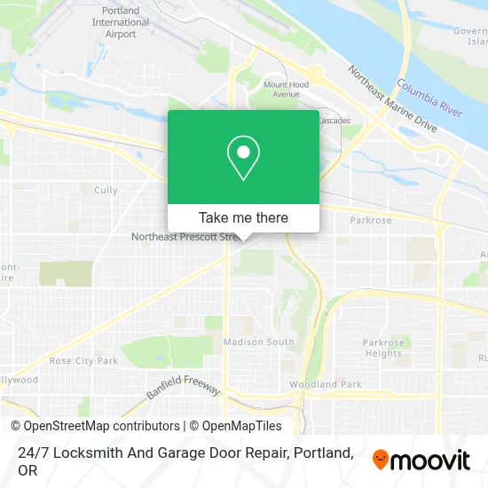 24 / 7 Locksmith And Garage Door Repair map