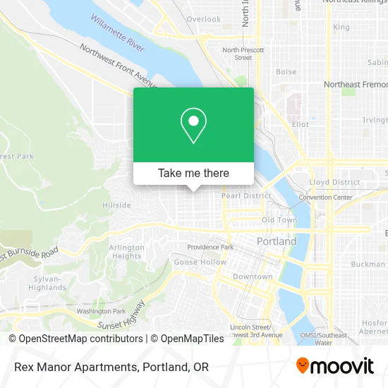 Rex Manor Apartments map