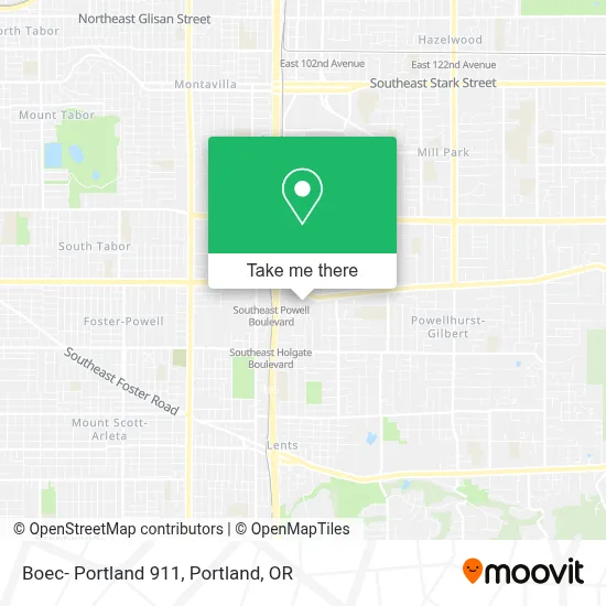 Boec- Portland 911 map