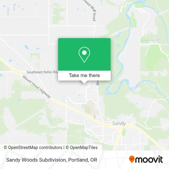 Sandy Woods Subdivision map