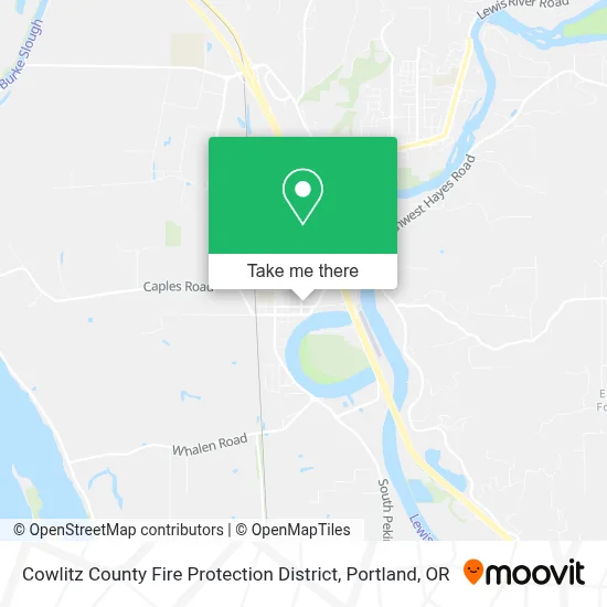 Cowlitz County Fire Protection District map