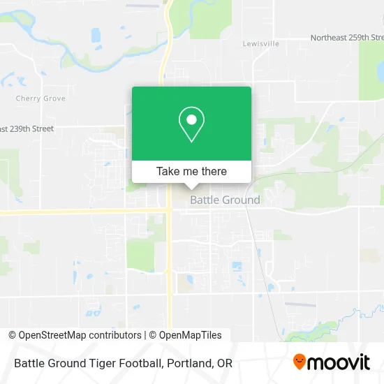 Battle Ground Tiger Football map