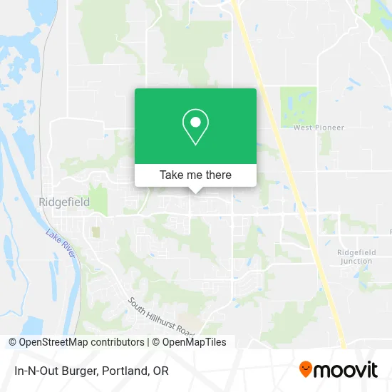 In-N-Out Burger map