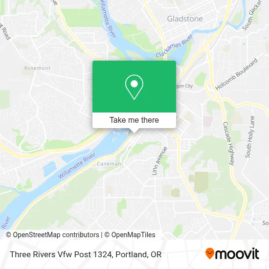 Three Rivers Vfw Post 1324 map