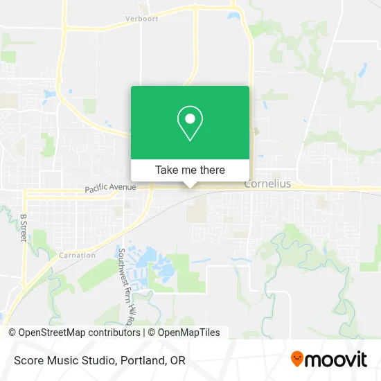 Score Music Studio map