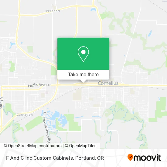 F And C Inc Custom Cabinets map