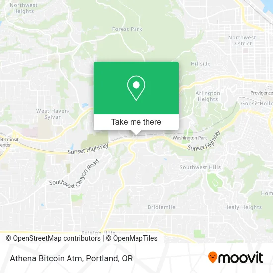 Athena Bitcoin Atm map