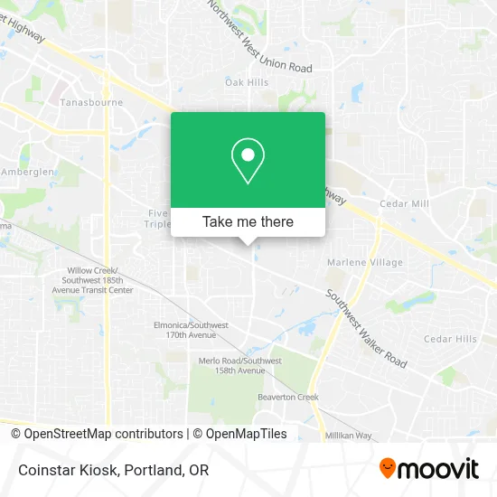 Coinstar Kiosk map