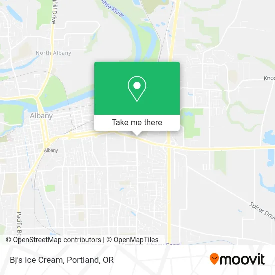 Bj's Ice Cream map