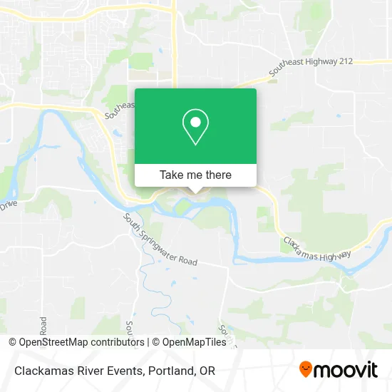 Clackamas River Events map