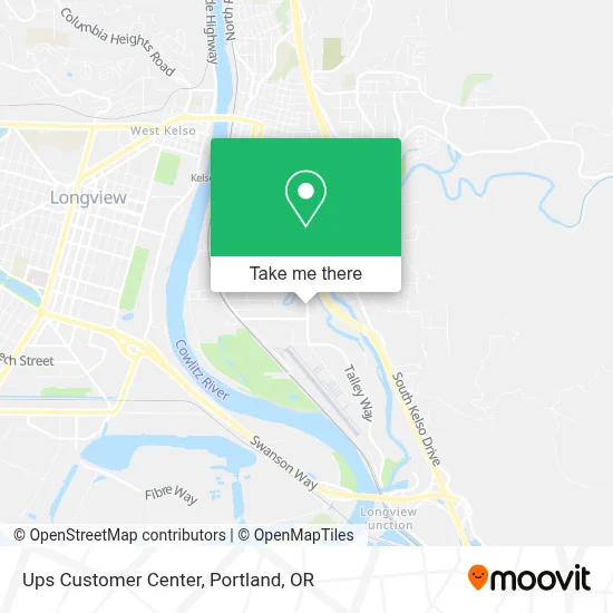 Ups Customer Center map