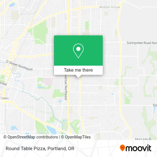 Round Table Pizza map