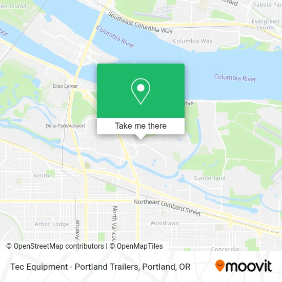 Tec Equipment - Portland Trailers map