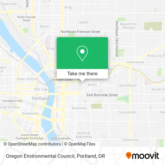 Oregon Environmental Council map