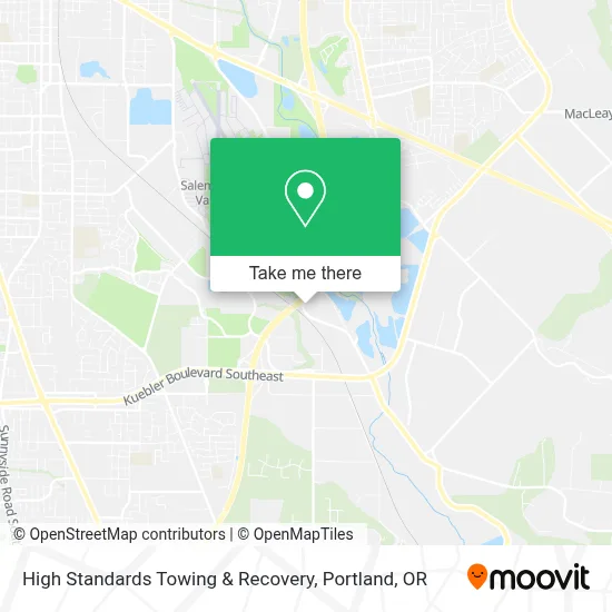 High Standards Towing & Recovery map