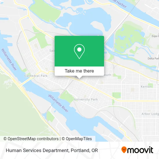 Human Services Department map