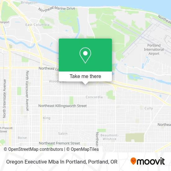 Oregon Executive Mba In Portland map