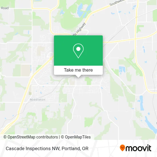 Cascade Inspections NW map