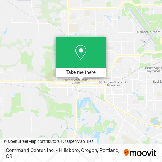 Command Center, Inc. - Hillsboro, Oregon map