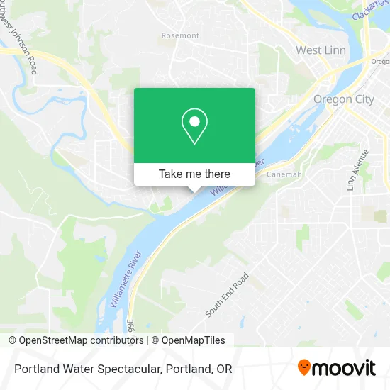 Portland Water Spectacular map