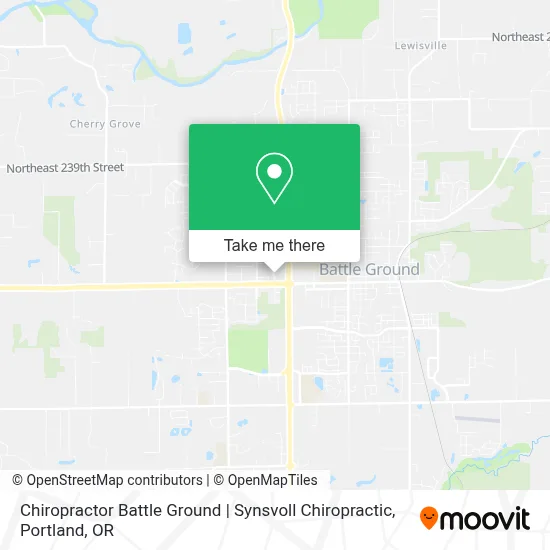 Chiropractor Battle Ground | Synsvoll Chiropractic map